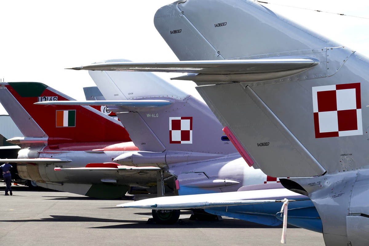 Polish Air Force Mig 15, Mig 17 and Indian AF Mig 21