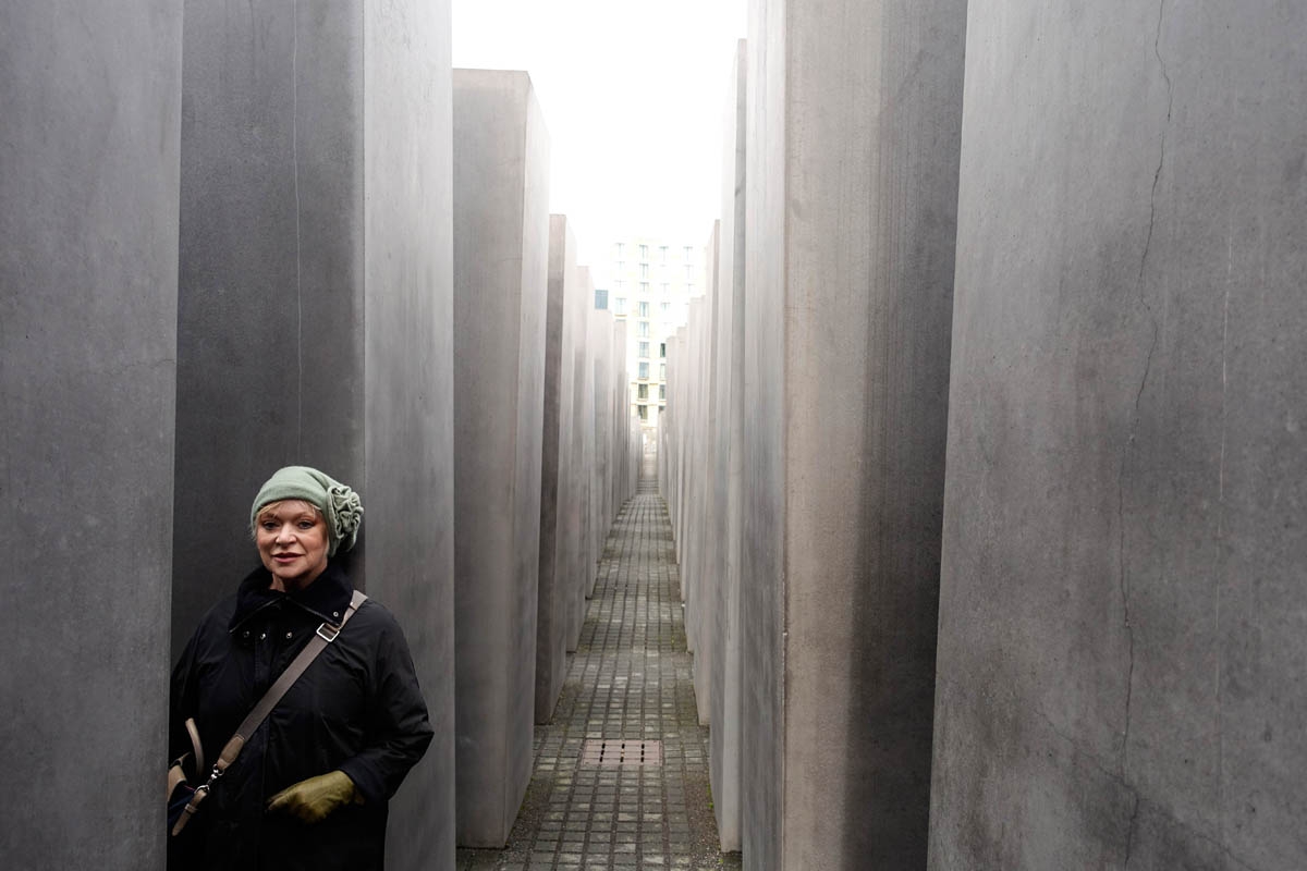 Jan Stevens at the Holocaust-Denkmal, Berlin
