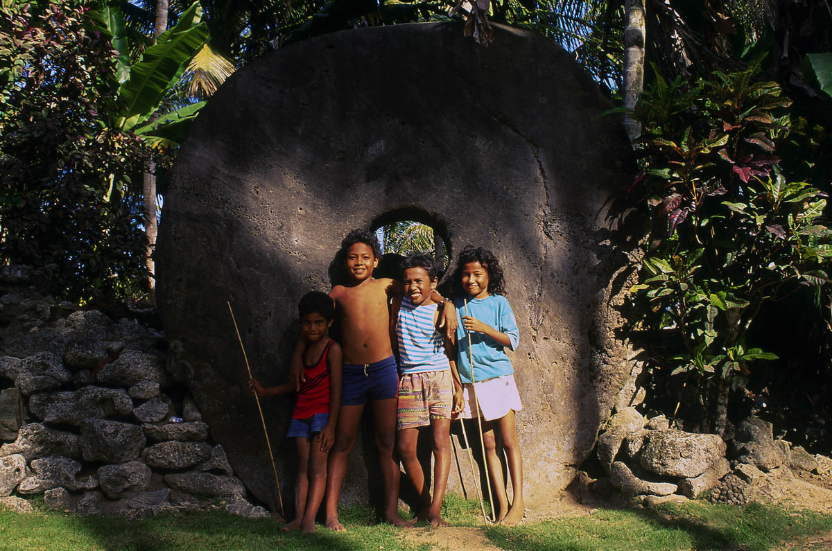 Stone money in Yap, Micronesia.